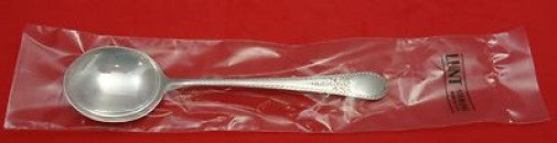 Early American Engraved by Lunt Sterling Silver Cream Soup Spoon 6 5/8" New