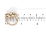 14k Yellow Gold 1.50 Carat TW Diamond Ring Bouquet of Flowers Size 6 (#J7015)