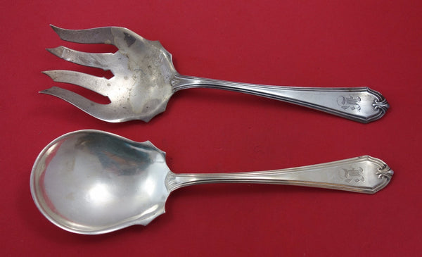 Shirley by International Sterling Silver Salad Serving Set 2pc 8 1/2"