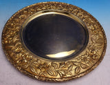 Repousse by Kirk Sterling Silver Vermeil Gold Charger Plate #36 11" #2711