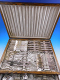 Louvre by Wallace Sterling Silver Dinner Size Flatware Set Service 68 pcs in box