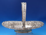 Repousse by Jenkins and Jenkins Sterling Silver Basket w/Swirling Handle (#7482)