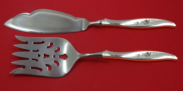 Rose Ballet by International Sterling Silver Fish Serving Set 2 Piece Custom