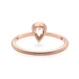 14k Rose Gold .39ct Champagne Genuine Natural Diamond Ring Size 6.25 (#J6023)