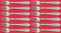 Continental by Georg Jensen Sterling Silver Fish Fork/Salad Fork Set 12pc 6 7/8"