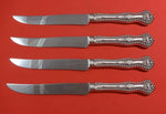 Charles II by Dominick and Haff Sterling Steak Knife Set 4pc Texas Sized Custom