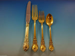 American Victorian Vermeil by Lunt Sterling Silver Regular Size Setting(s) 4pc