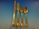 American Victorian Vermeil by Lunt Sterling Silver Regular Size Setting(s) 4pc