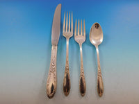 Virginian by Oneida Sterling Silver Flatware Set for 12 Service 92 pieces