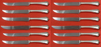 Grand Colonial by Wallace Sterling Silver Steak Knife Custom Set 12 pcs 8 1/2"