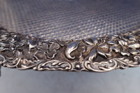 Repousse by James R. Armiger Sterling Silver Salver Tray w/ Diaper Work (#8545)
