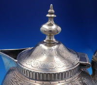 Roberts and Belk English Sterling Silver Tea Pot Grecian Woman w/ Mask (#3939)