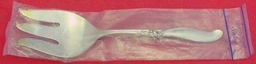 Silver Melody by International Sterling Silver Salad Serving Fork New AS 9"