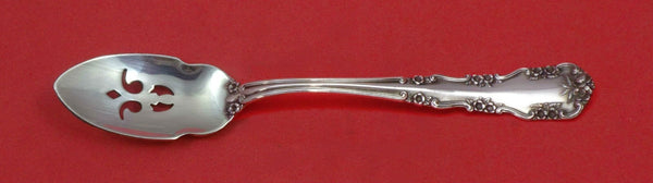 Wild Rose Old by International Sterling Silver Olive Spoon Pierced 5 3/4" Custom