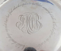 Gorham Sterling Silver Child's Plate w/Animals Nursery Rhyme Motif #A107 (#3545)