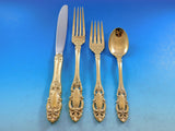 Grand Duchess Gold by Towle Sterling Silver Flatware Set 12 Service 60 pc Dinner