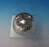 Violet by Unknown Sterling Silver and Cut Crystal Dresser Jar circa 1920 (#5907)