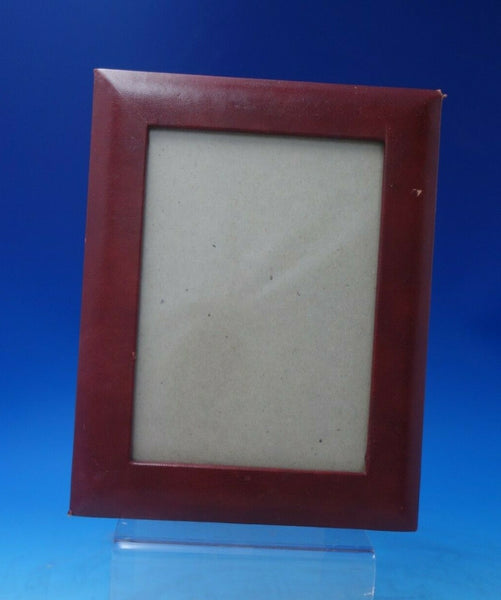 Tiffany and Co Red Leather Picture Frame c. 1940 6 1/2" x 4 1/2" Vintage (#6186)