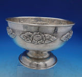 Aztec Rose by Ballesteros Mexican Sterling Silver Centerpiece Bowl (#6754)