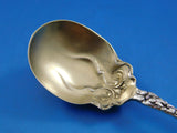 Irian by Wallace Sterling Silver Sugar Spoon Gold Washed 6 1/8" Serving Heirloom