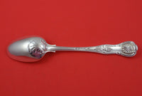 Kings by George Adams English Sterling Silver Serving Spoon / Dinner w/Crest Hat