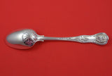 Kings by George Adams English Sterling Silver Serving Spoon / Dinner w/Crest Hat