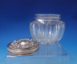 Art Nouveau Sterling Silver and Cut Crystal Dresser Jar Circa 1900 (#7247)