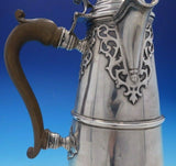Estate English Silver Wine Ewer with Wood Handle and Small Spout (#4237)