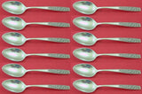 Contessina by Towle Sterling Silver Teaspoon Set 12 pieces 6 1/8"