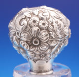 Cluny by Gorham Sterling Silver Cut Crystal Perfume Bottle #B1V 5 3/4" (#3135)