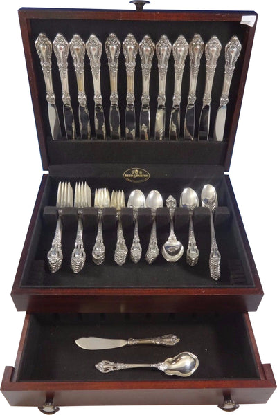 Eloquence by Lunt Sterling Silver Flatware Service Set 74 Pieces Dinner Size 12
