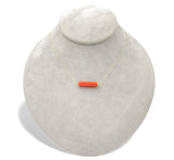 14k Yellow Gold Necklace with 7.70 Carat Genuine Natural Coral Bead (#J7529)