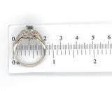 14k White Gold .67ct Genuine Natural Montana Sapphire Ring Unheated (#J7175)
