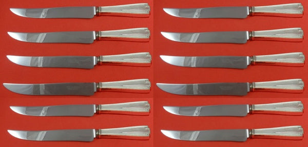 Etruscan by Gorham Sterling Silver Steak Knife Custom Set 12 pcs 8 1/2"
