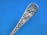 Pierced Handle by Tiffany Sterling Silver Ice Cream Spoon w/ birds & chicks 6"