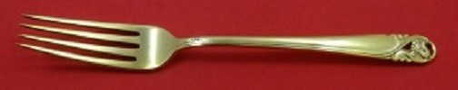 Spring Glory Vermeil By International Sterling Silver Regular Fork 7 1/4" Gold