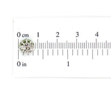 A Pair of Platinum 2.81 Carat TW Genuine Natural Peridot Stud Earrings (#J6966)