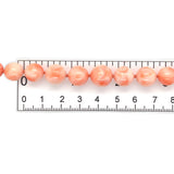 Graduated 11.7mm to 5.55mm Genuine Natural Coral Bead Necklace 14k Clasp #J7331