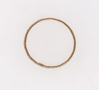 10k Yellow Gold Baby Infant Band Ring Floral Pattern Tiny Size 0 (#J6187)