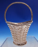 Taxco Mexican Mexico Sterling Silver Basket with Handle w/ Woven Design (#8768)