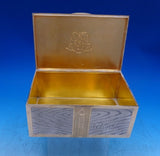 MH Russian .875 Silver Cigar Box Trompe L'Oeil Wood Panels w/Gilt c.1886 (#6987)