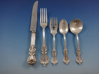 Marlborough by Reed & Barton Sterling Silver Dinner Flatware Set Service 88 Pcs