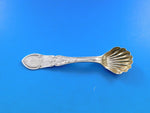 Dew Drop by Shiebler Sterling Silver Master Salt Spoon Shell Bowl GW 4" Antique