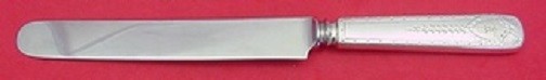 Antique Engraved w/ Shield By Tiffany Sterling Silver Dinner Knife 9 1/4"