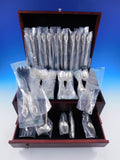 Rose Elegance by Lunt Sterling Silver Flatware Set for 12 Service 68 pcs Unused