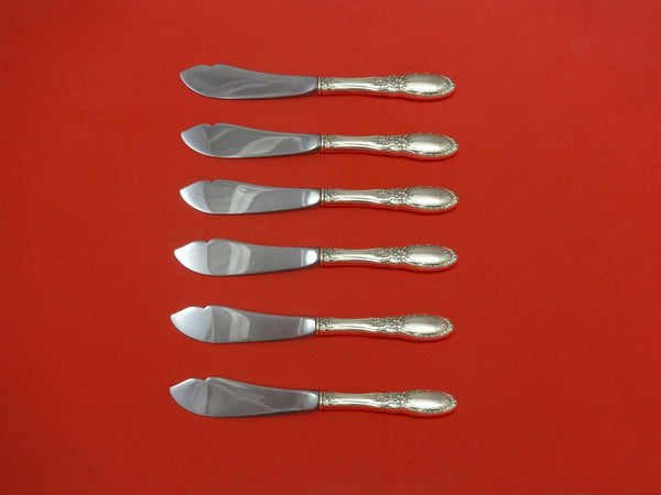 Old Mirror by Towle Sterling Silver Trout Knife Set 6pc. HHWS Custom 7 1/2"