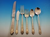 Mary II by Lunt Sterling Silver Flatware Set for 12 Service 82 pieces