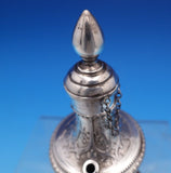 French Sterling Silver Cigar Lighter w/ Marble Base 5 1/4" x 2 1/4" (#8128)