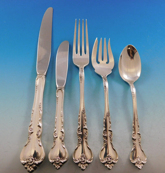 Savannah by Reed and Barton Sterling Silver Flatware Service for 12 Set 66 pcs
