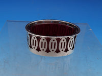 Roden Canadian Sterling Silver Salt Cellar with red glass liner 782 (#7438)